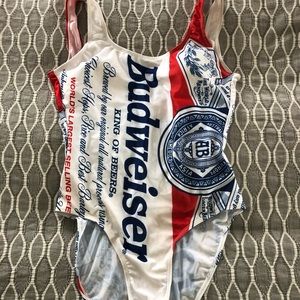 Vintage Budweiser one piece swimsuit